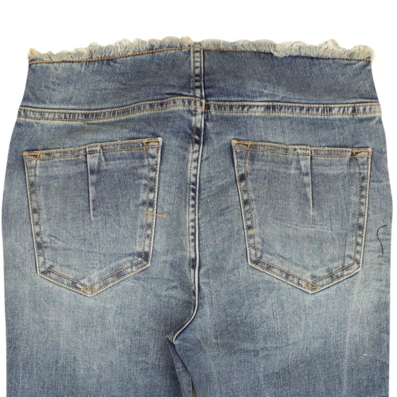 UNRAVEL PROJECT Blue Lace Up Denim Skinny Jeans Size 26 $895 - Picture 4 of 4